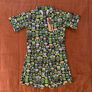 Nooworks Shortalls Awesome Blossoms - Small - Tags On